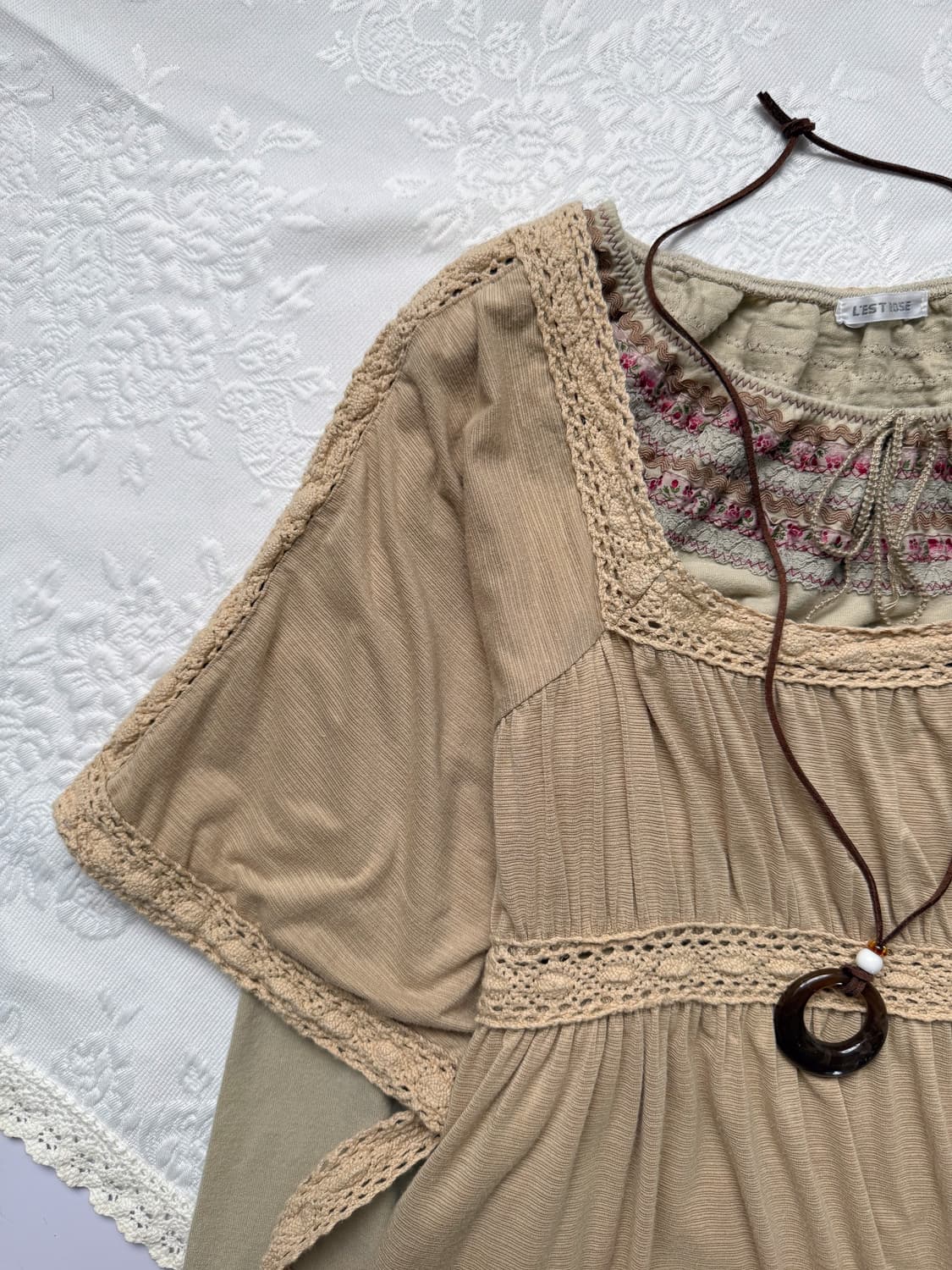 Square-neck Cotton Blouse 0290 상품이미지2