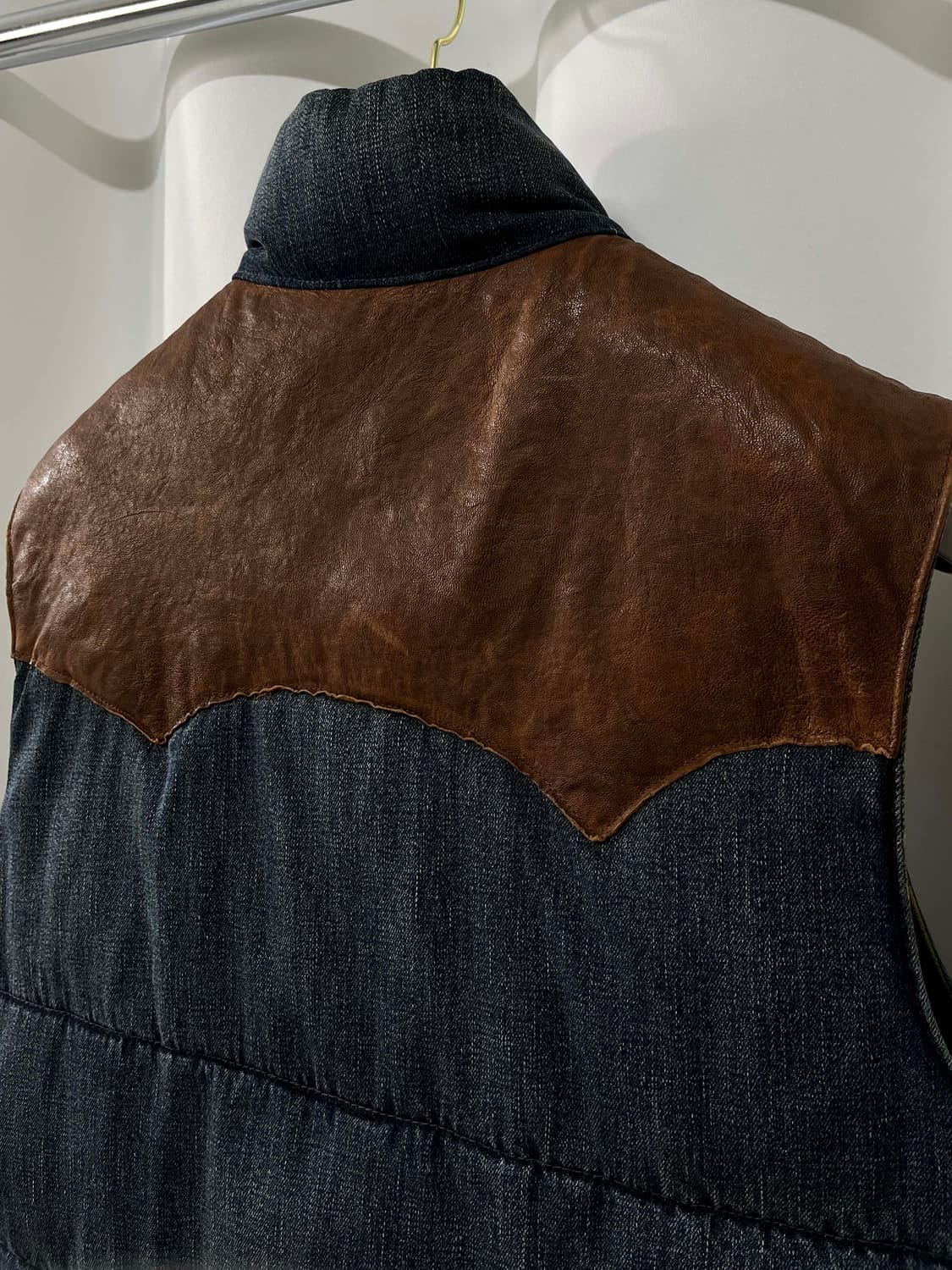 폴로 랄프로렌 사우스 웨스턴 레더 요크 아즈텍 데님 베스트 자켓 상품이미지7