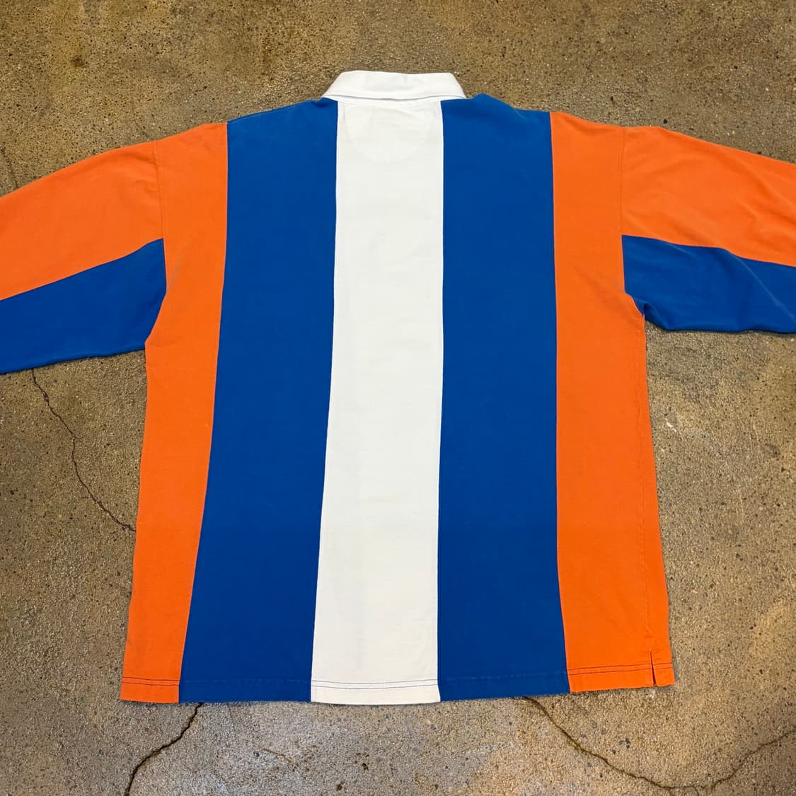 90s USA 빈티지 게이터스 스트라이프 럭비티 카라티 상품이미지7