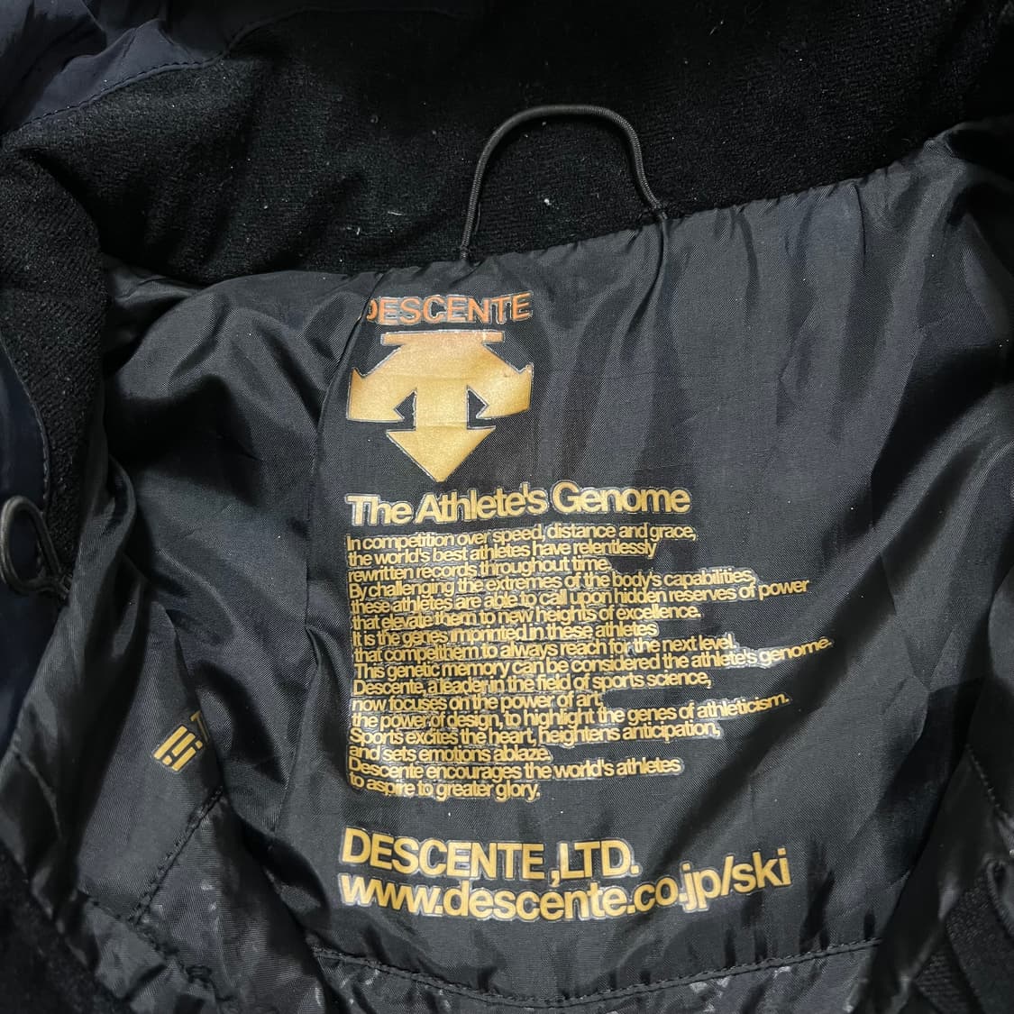 데상트 X 오가사카 콜라보 스키복 보드복 후드 스키점퍼 [블루] M/95 상품이미지6