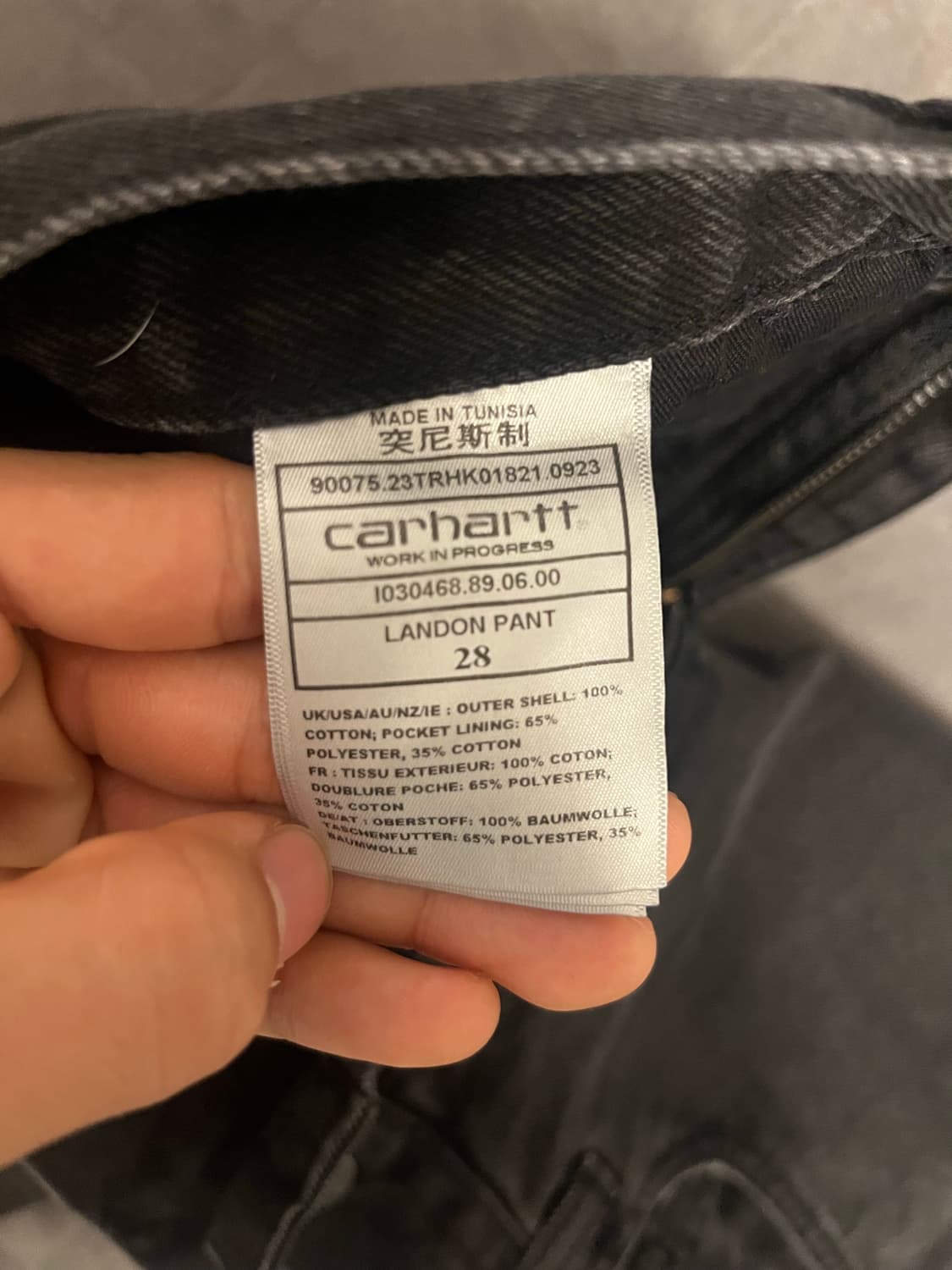 칼하트윕 랜든 데님 팬츠 28 상품이미지3