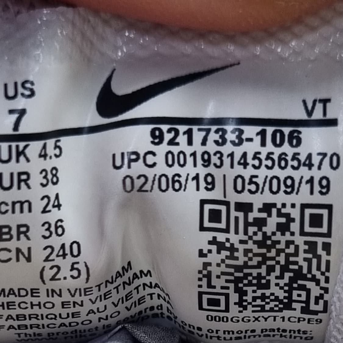 나이키 에어맥스97 브라이트 바이올렛 240 상품이미지6