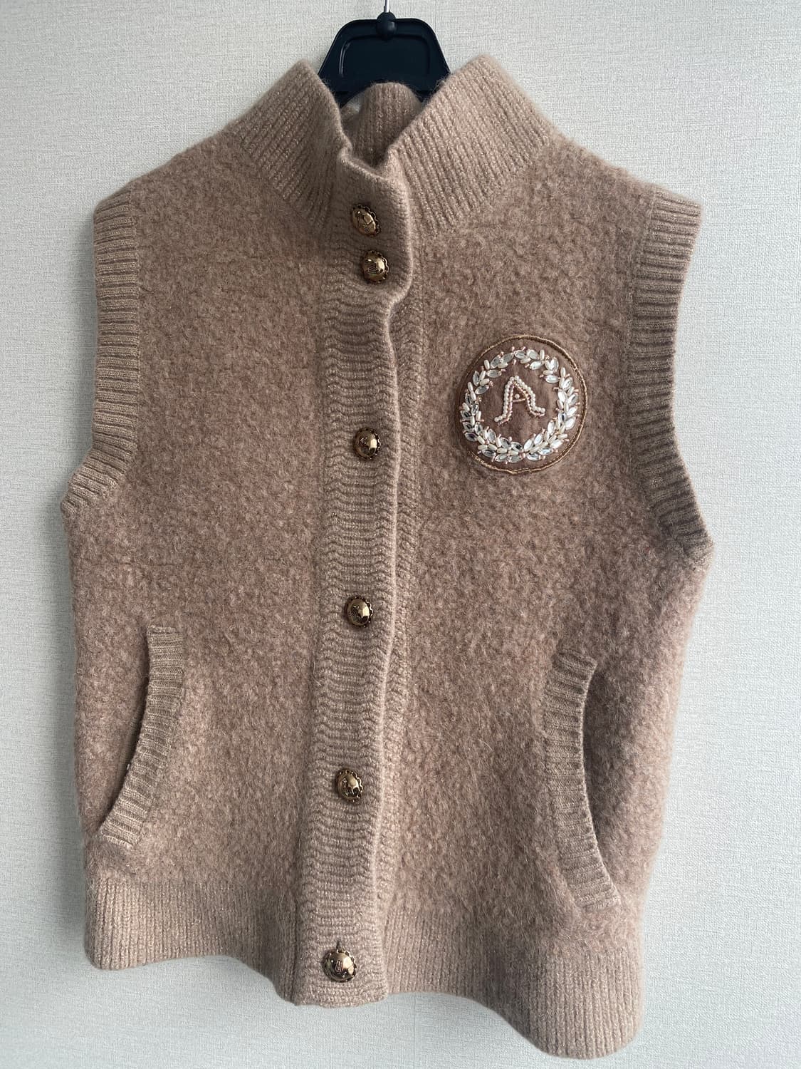 ANNA SUI 양모 니트 조끼 상품이미지2