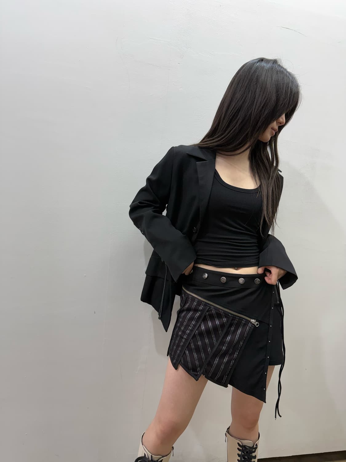 오즈온 오즈크로스 고딕 랩 스커트 상품이미지6