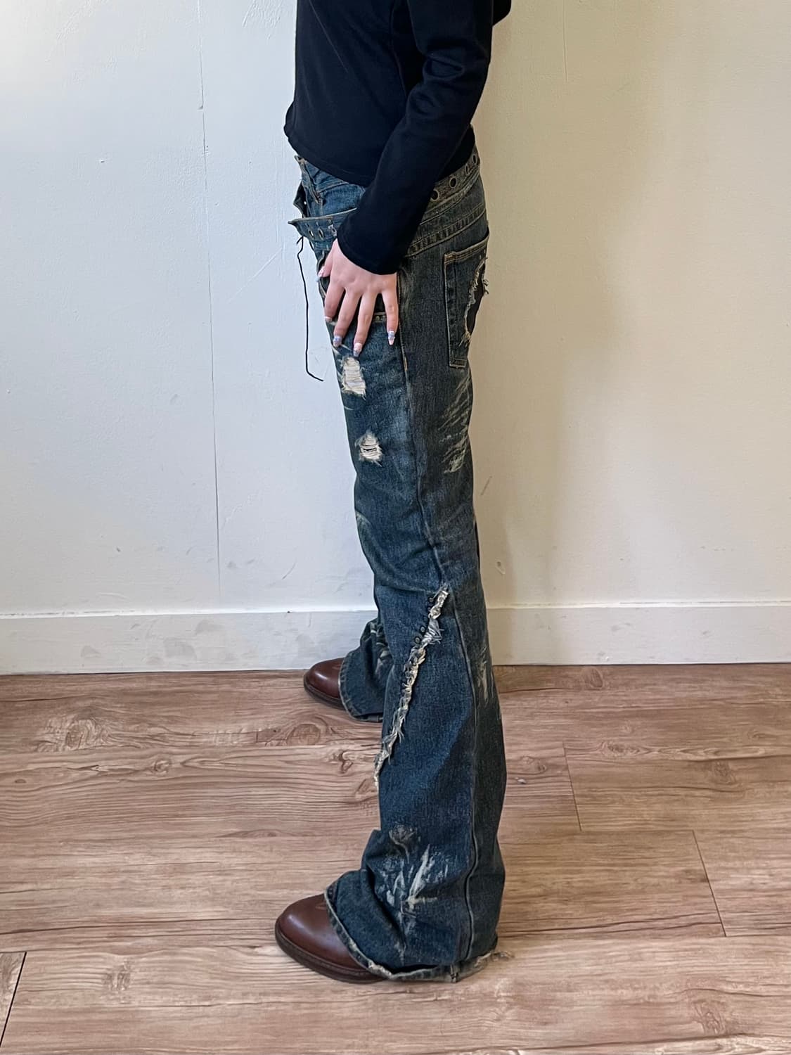 00’s LOWBOX 아카이브 데님 진 상품이미지8