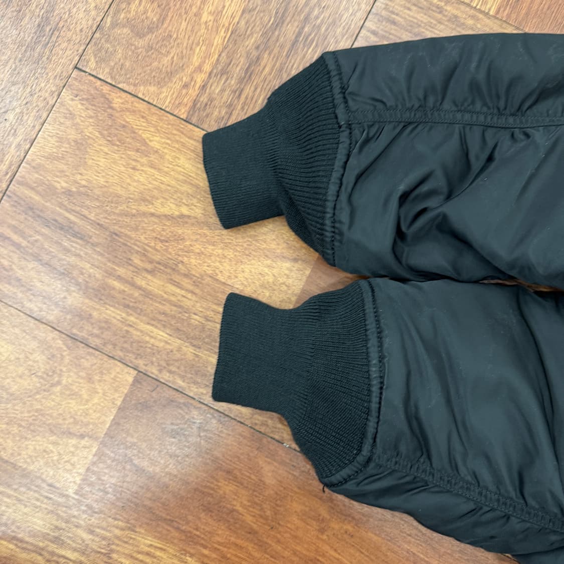 L 알파인더스트리 블랙 MA-1 레귤러핏 항공점퍼 자켓  상품이미지5