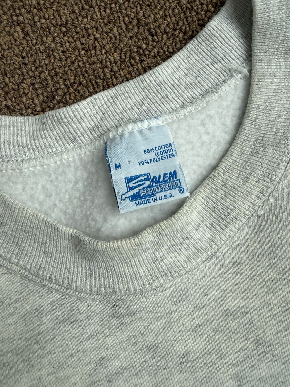 90s Made in usa Salem 노모 히데오 16 스웻셔츠 맨투맨 상품이미지3