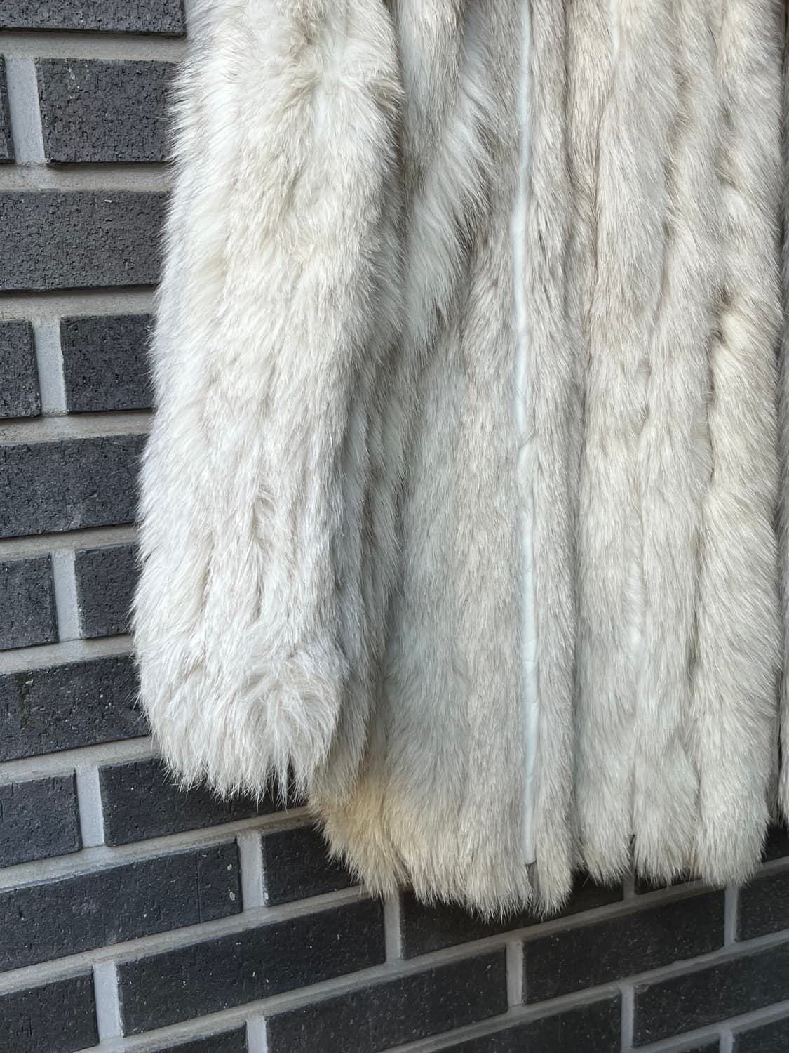 리얼 폭스퍼 자켓 아이보리 상품이미지4