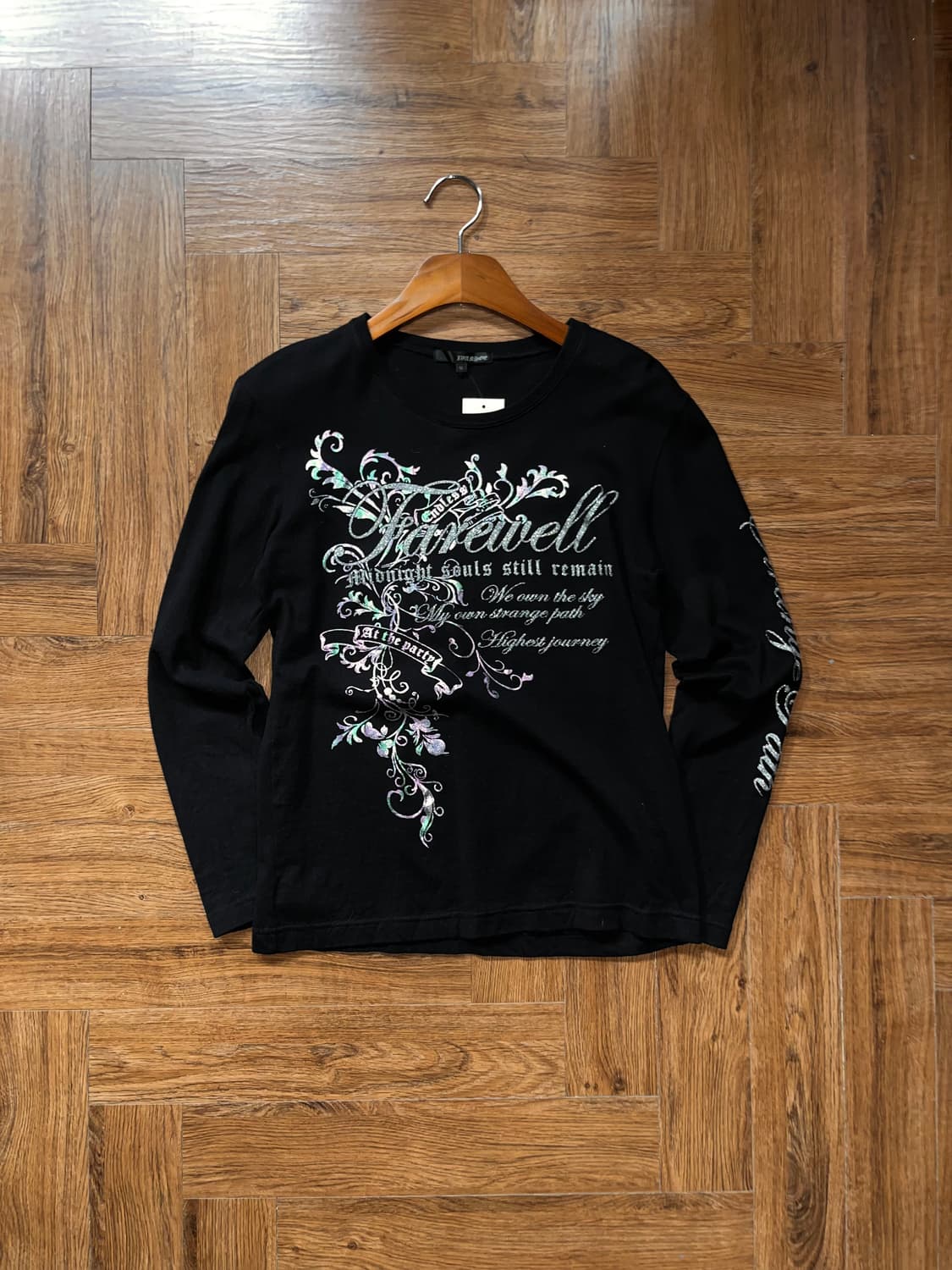 글리터 레터링 빈티지 티셔츠 상품이미지3