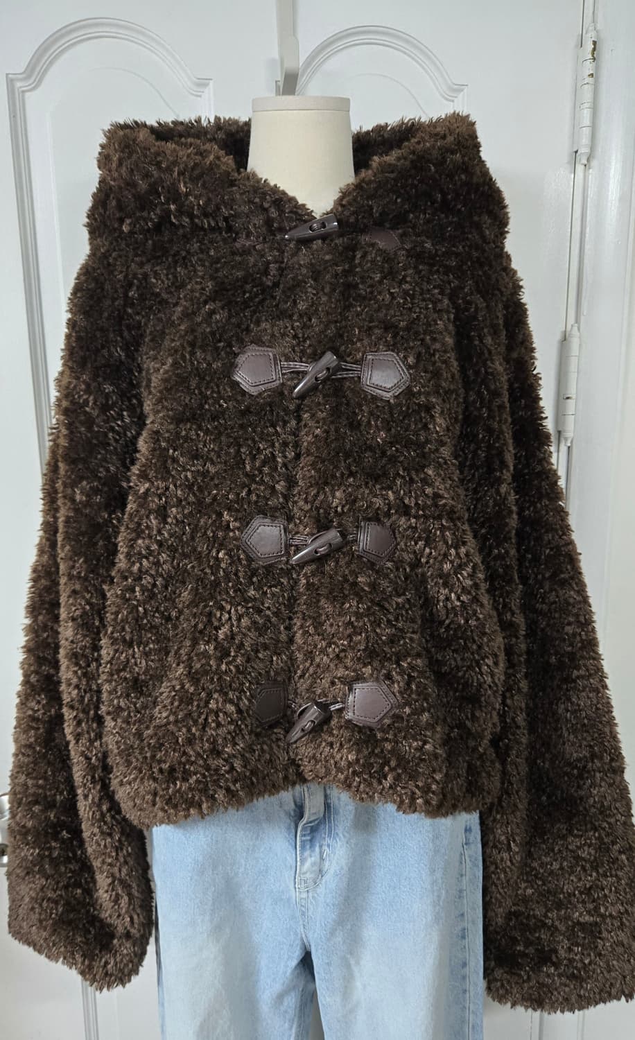 자라 더플 퍼자켓 브라운 상품이미지3