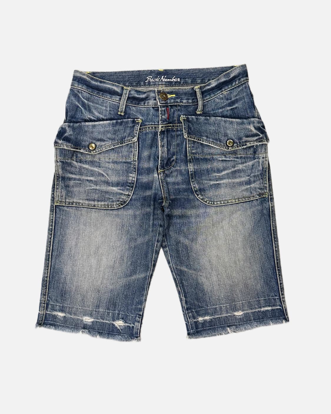 front pocket fade denim shorts 상품이미지2