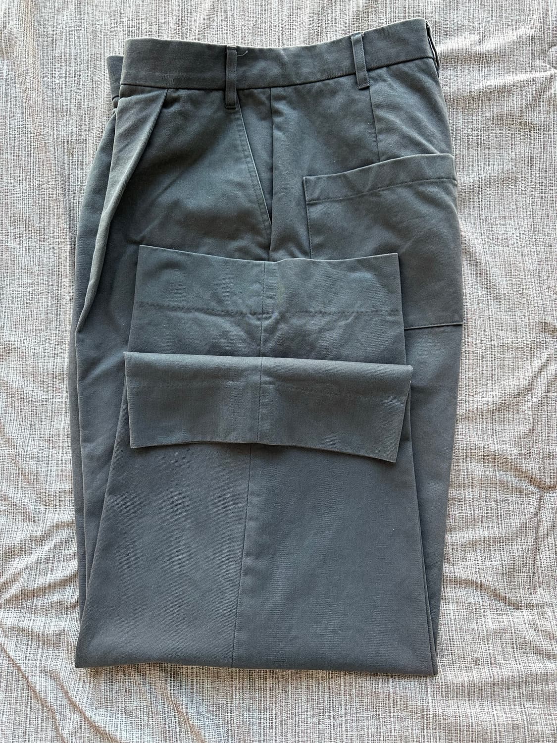 르아브 와이드 치노팬츠 그레이 L 상품이미지1