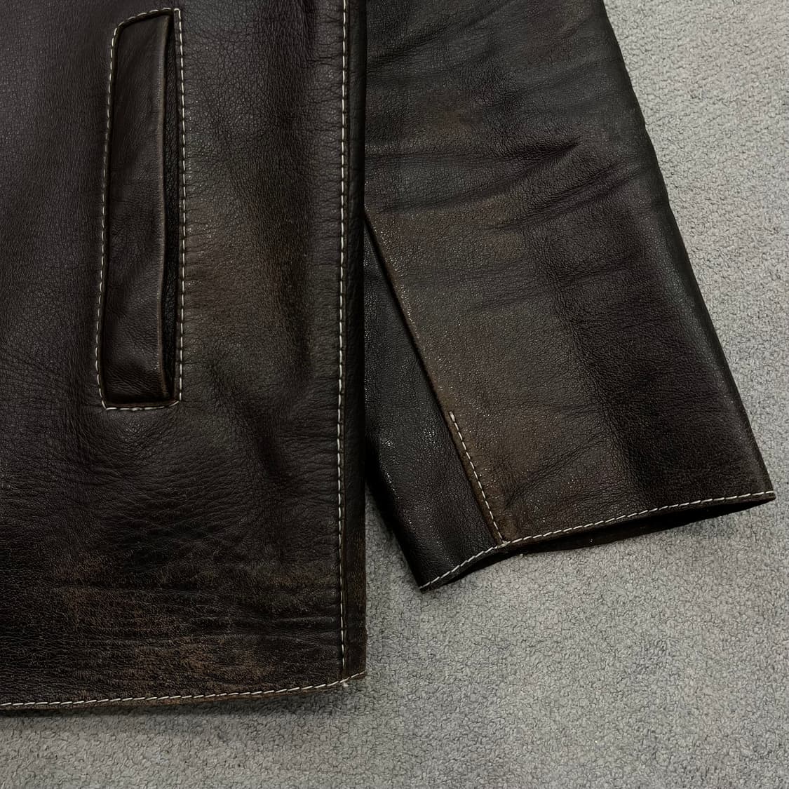 100 Gold-AD 양가죽 레더 자켓 상품이미지3