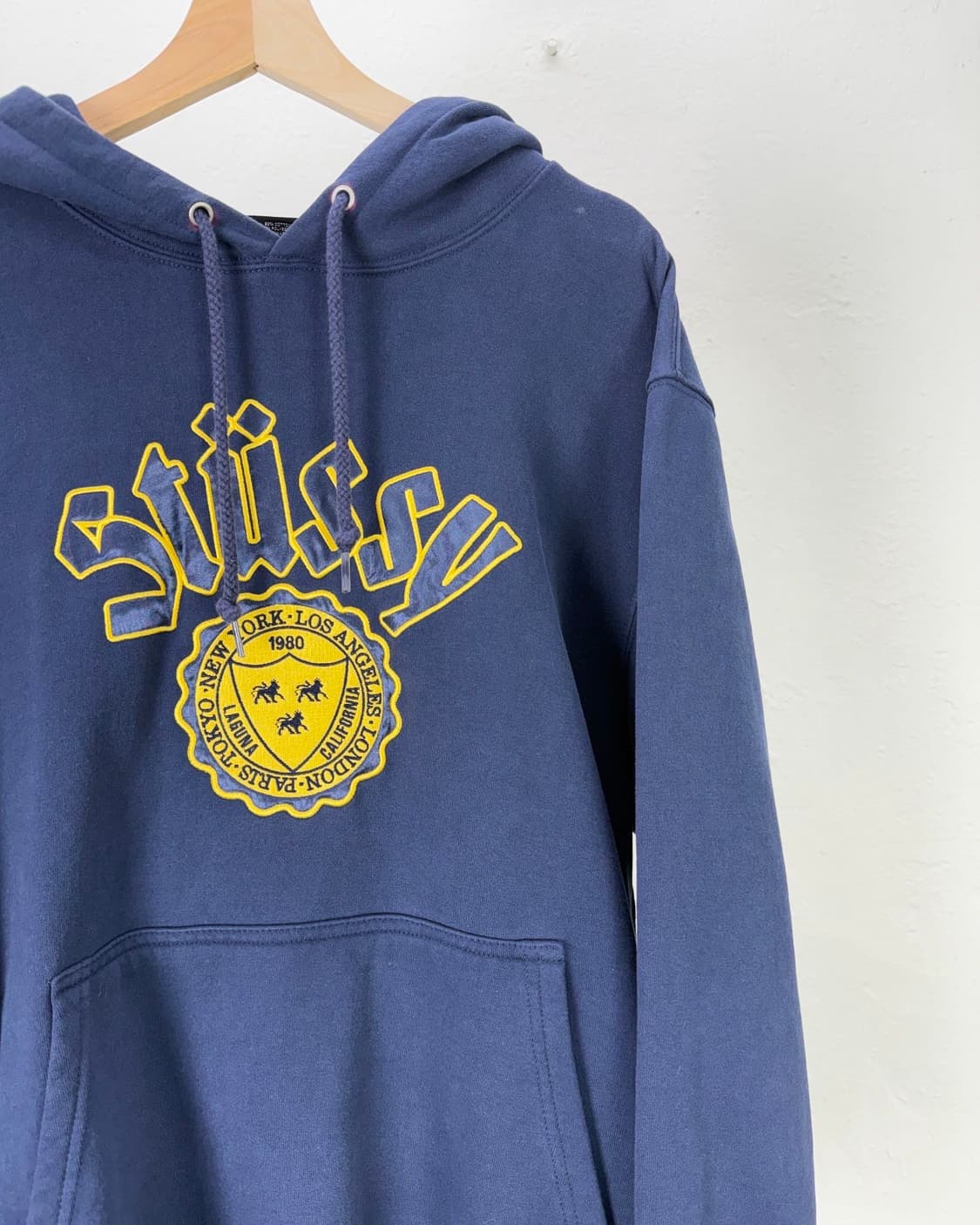 스투시 네이비 시티 씰 후디 스웻 셔츠 상품이미지3