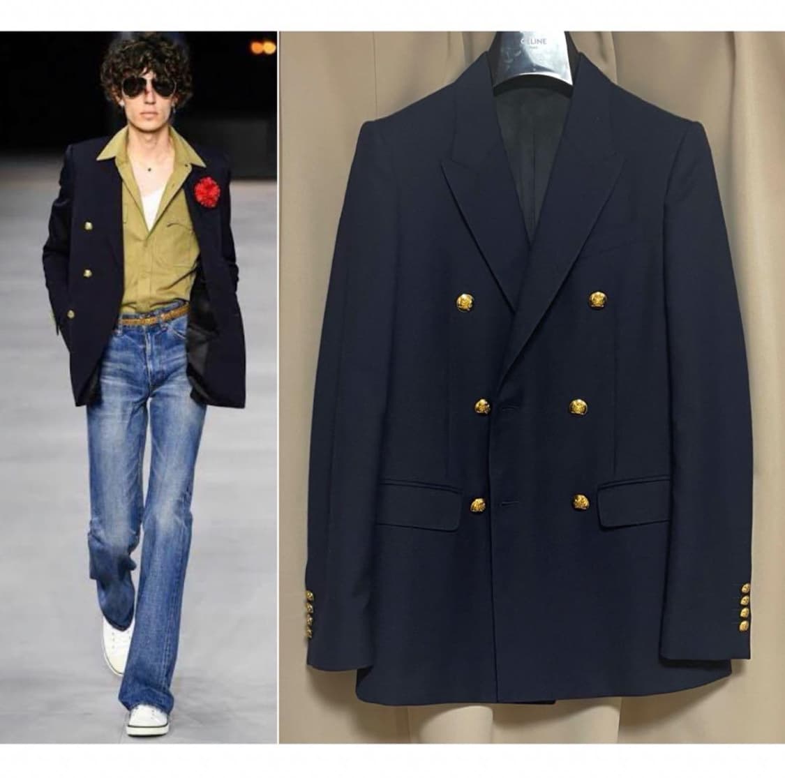 셀린느 20ss diagonal wool navy 구합니다.!! 금장 상품이미지3