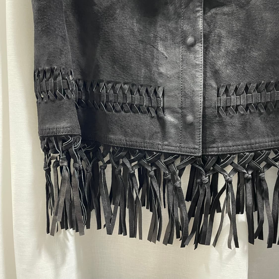 재팬 빈티지/ 스웨이드 프린지 크롭 베스트/ 95 상품이미지5