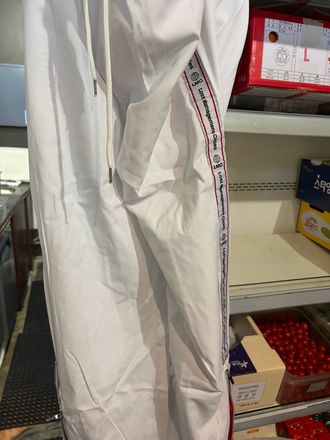 LMC 트랙팬츠 화이트 M 상품이미지6