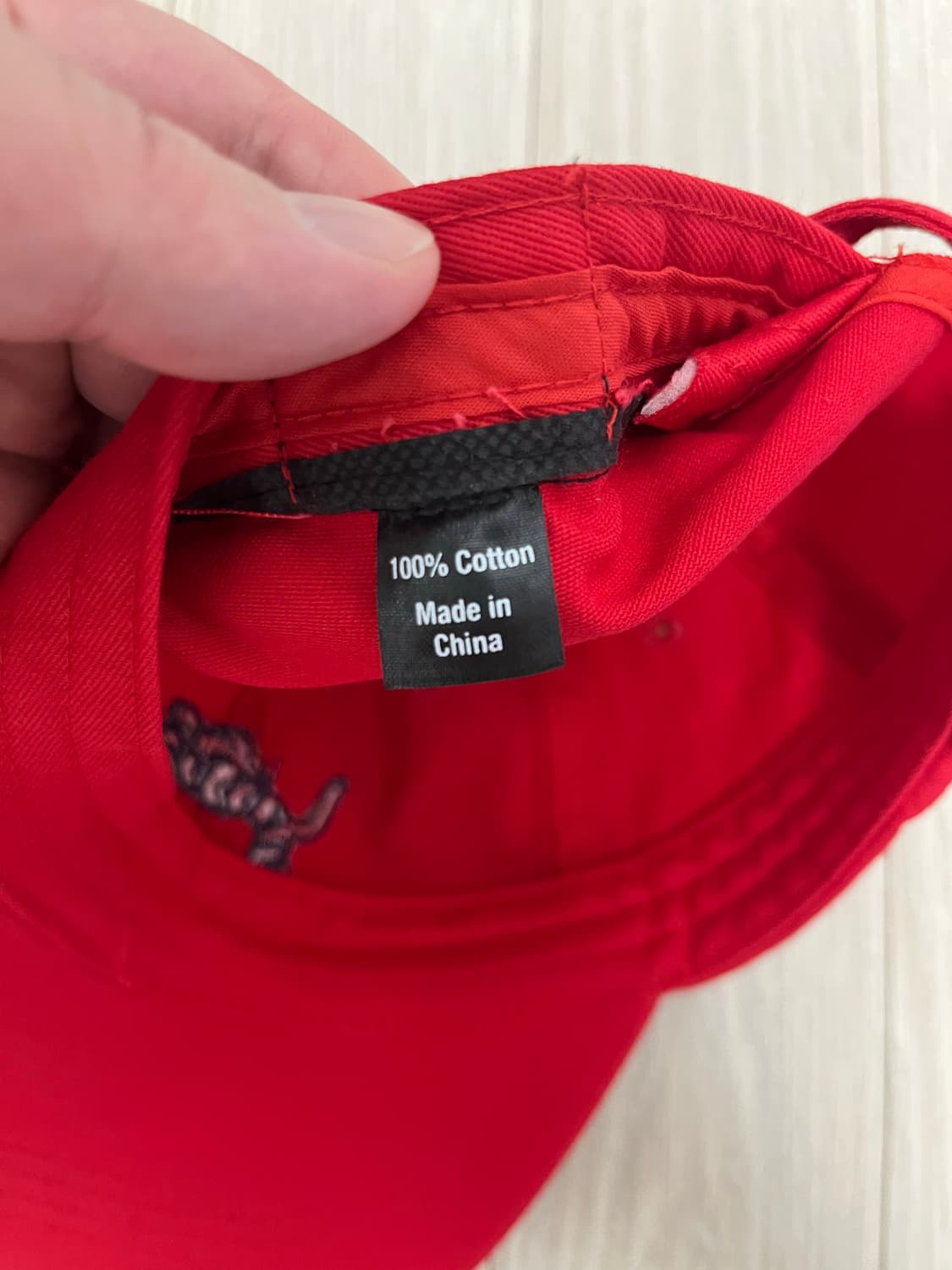 드레익스 레드 타이거 자수 볼캡 모자 상품이미지5