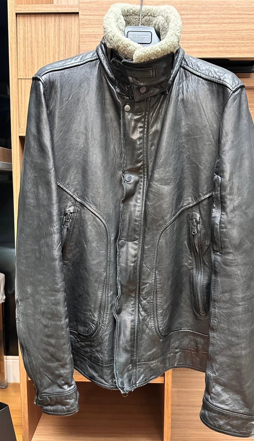 솔리드 옴므 우영미 램스킨 레더 자켓 105 상품이미지2