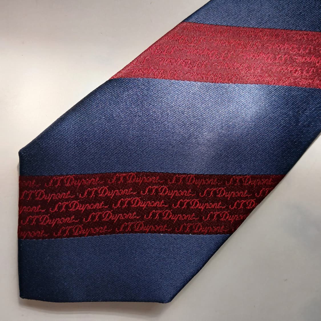 에스.티. 듀퐁 네이비 스트라이프 넥타이 8cm A+등급 E835
 상품이미지6