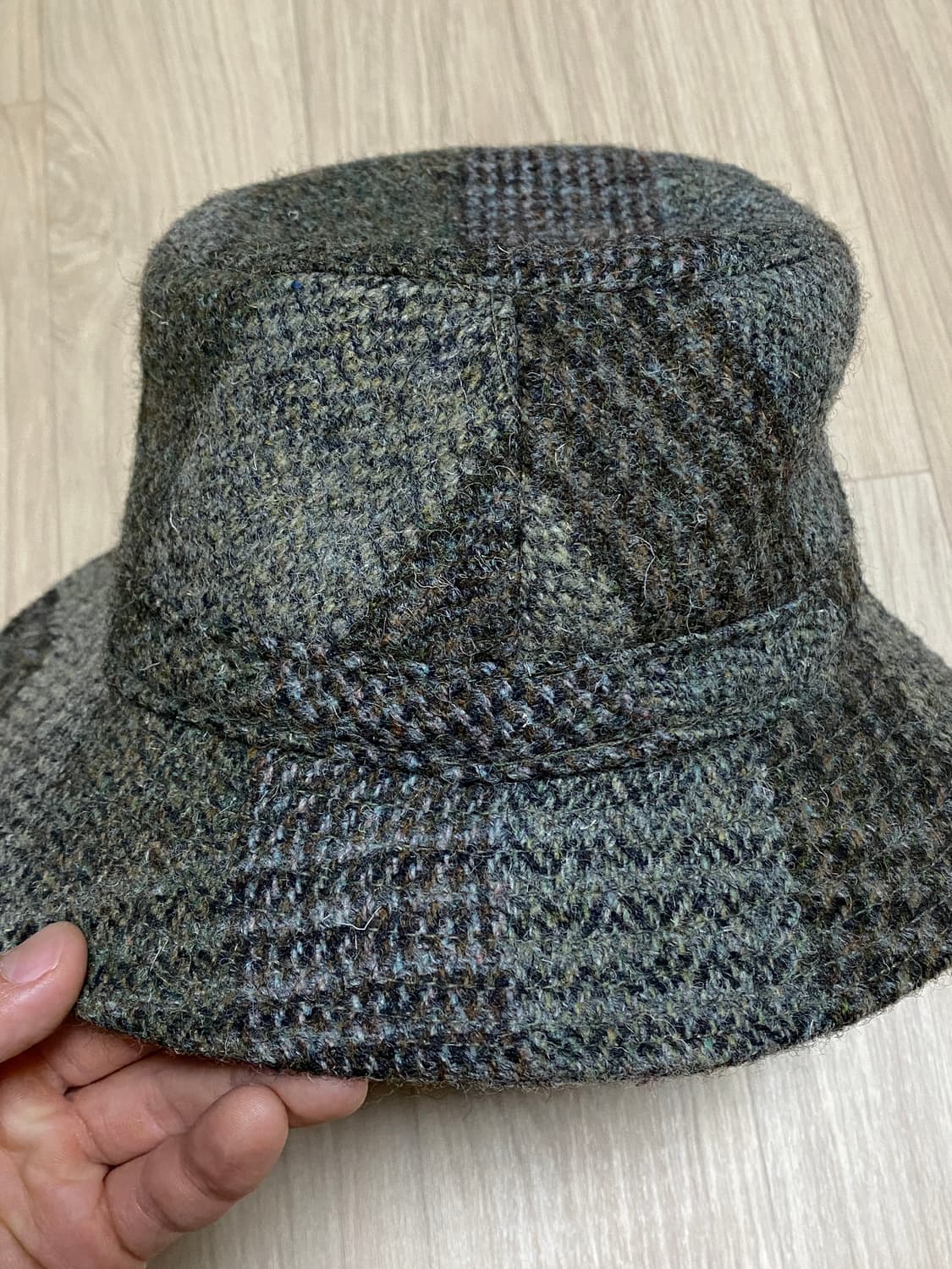 해리스 트위드 울 버킷햇 모자 L 상품이미지3