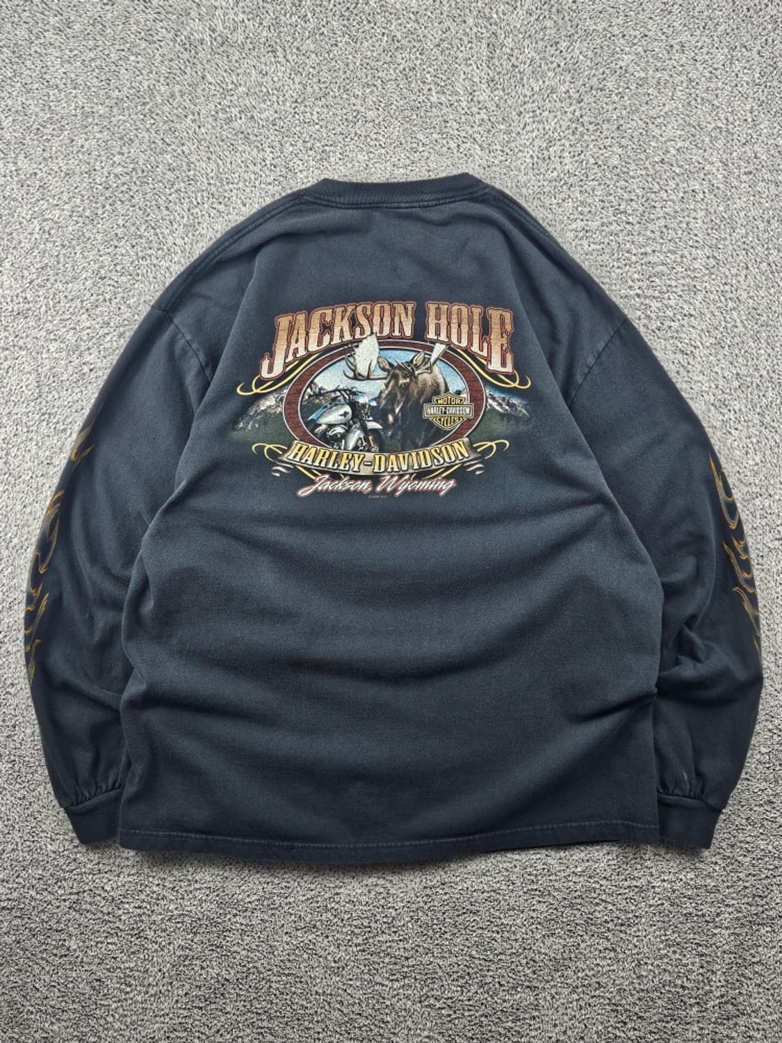 USA 할리데이비슨 잭슨 홀 플레임 롱슬리브 ( XL ) / 11526 상품이미지1