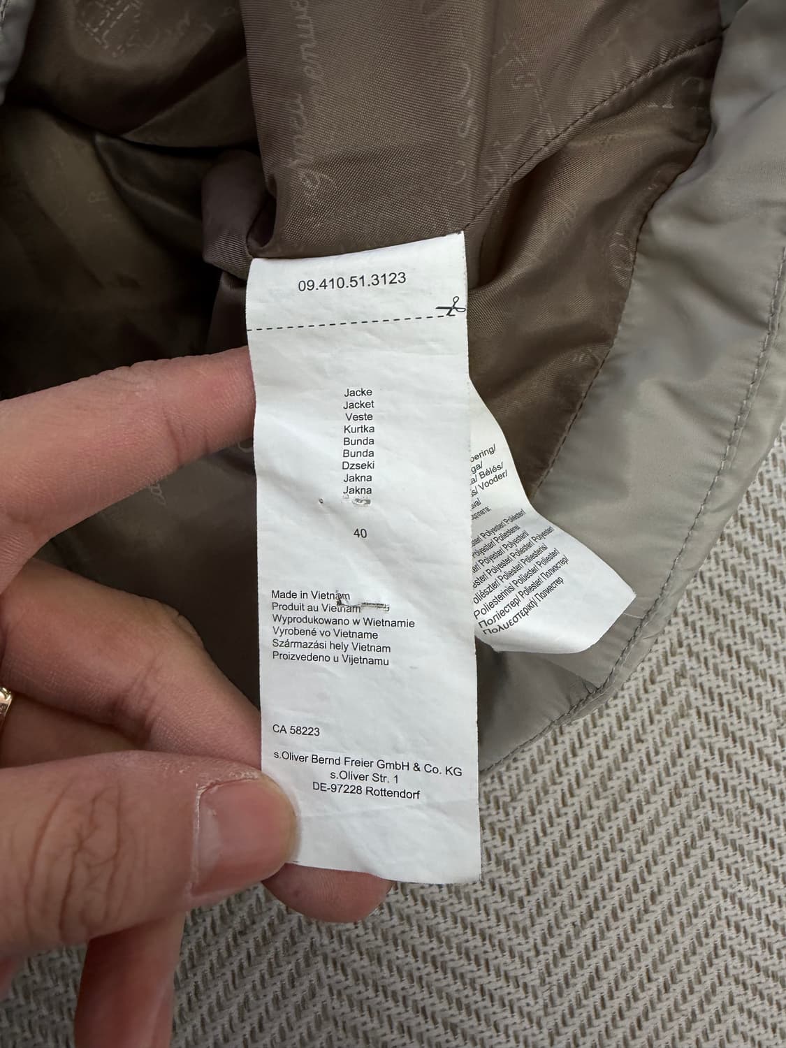 정품) s.oliver 에스올리버 여성 벨트패딩 40 상품이미지8