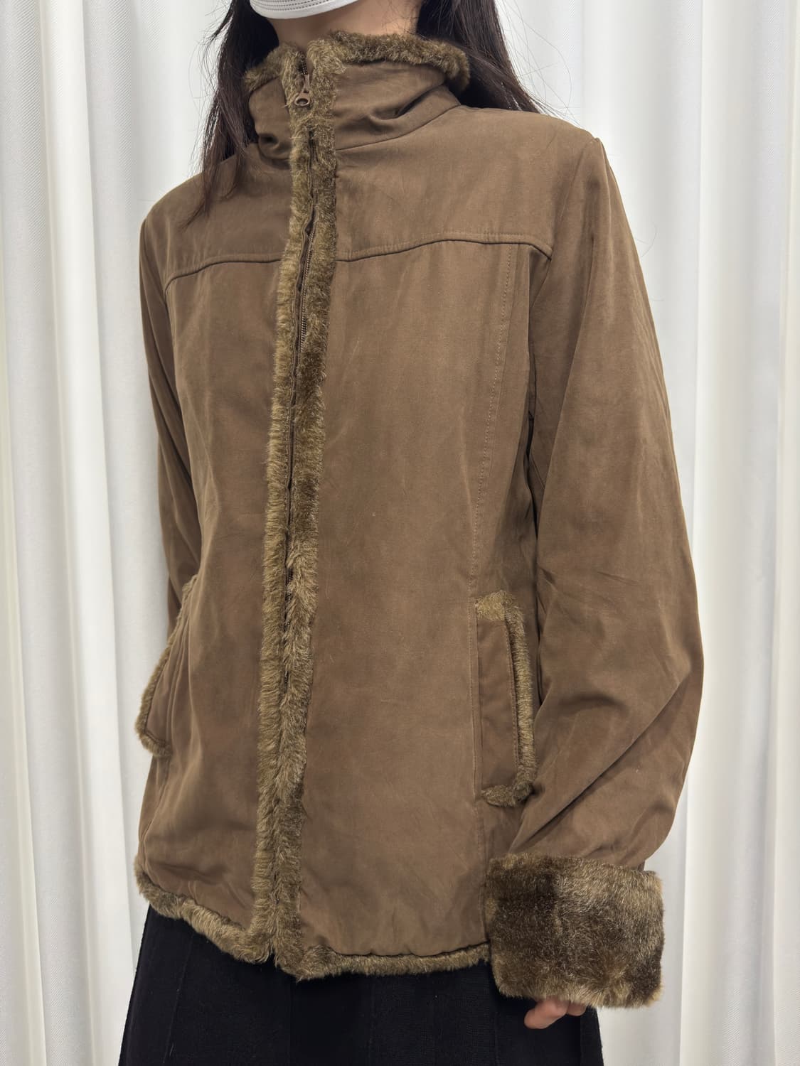 brown fur jacket 상품이미지3