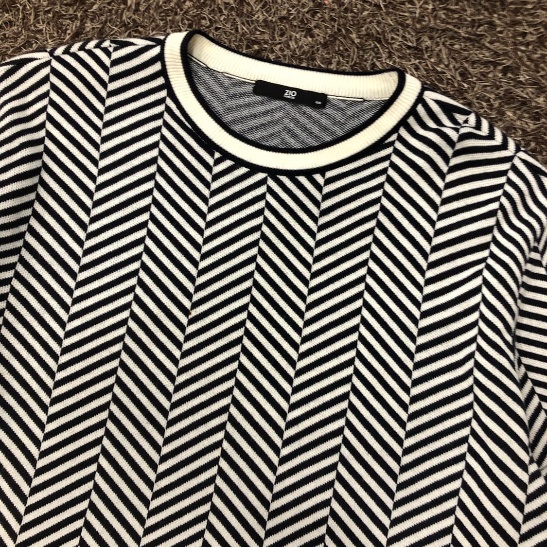 송지오 패턴 울 니트 상품이미지2