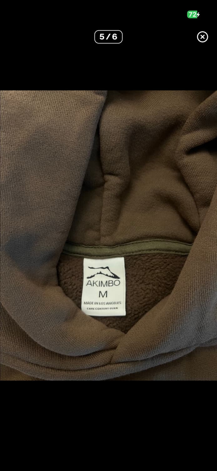 [flash sale] 아킴보 클럽 wyoming 후드티 브라운 M 상품이미지5