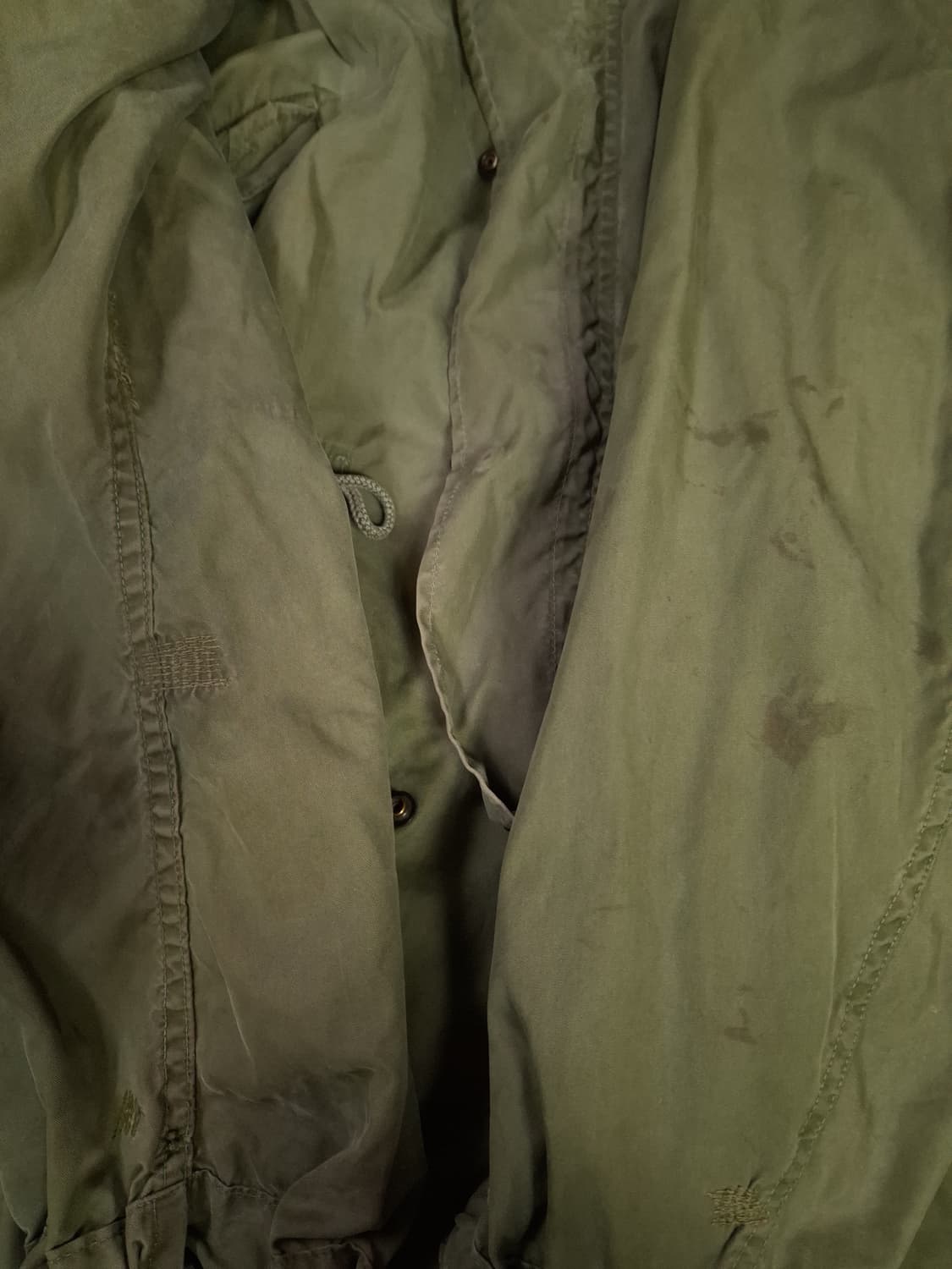 오리지날 미군 M-65 피쉬테일 개파카 스몰 풀셋트 상품이미지8