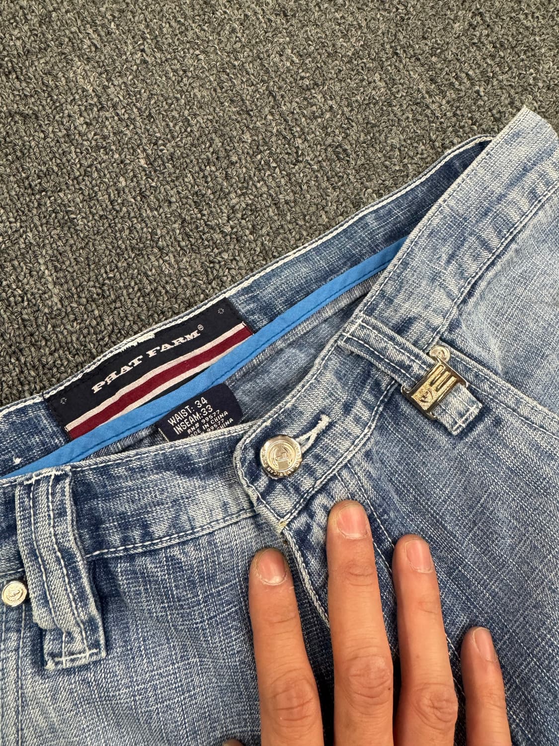 팻 팜 빈티지 카고 데님팬츠 올드스쿨 힙합팬츠 상품이미지3