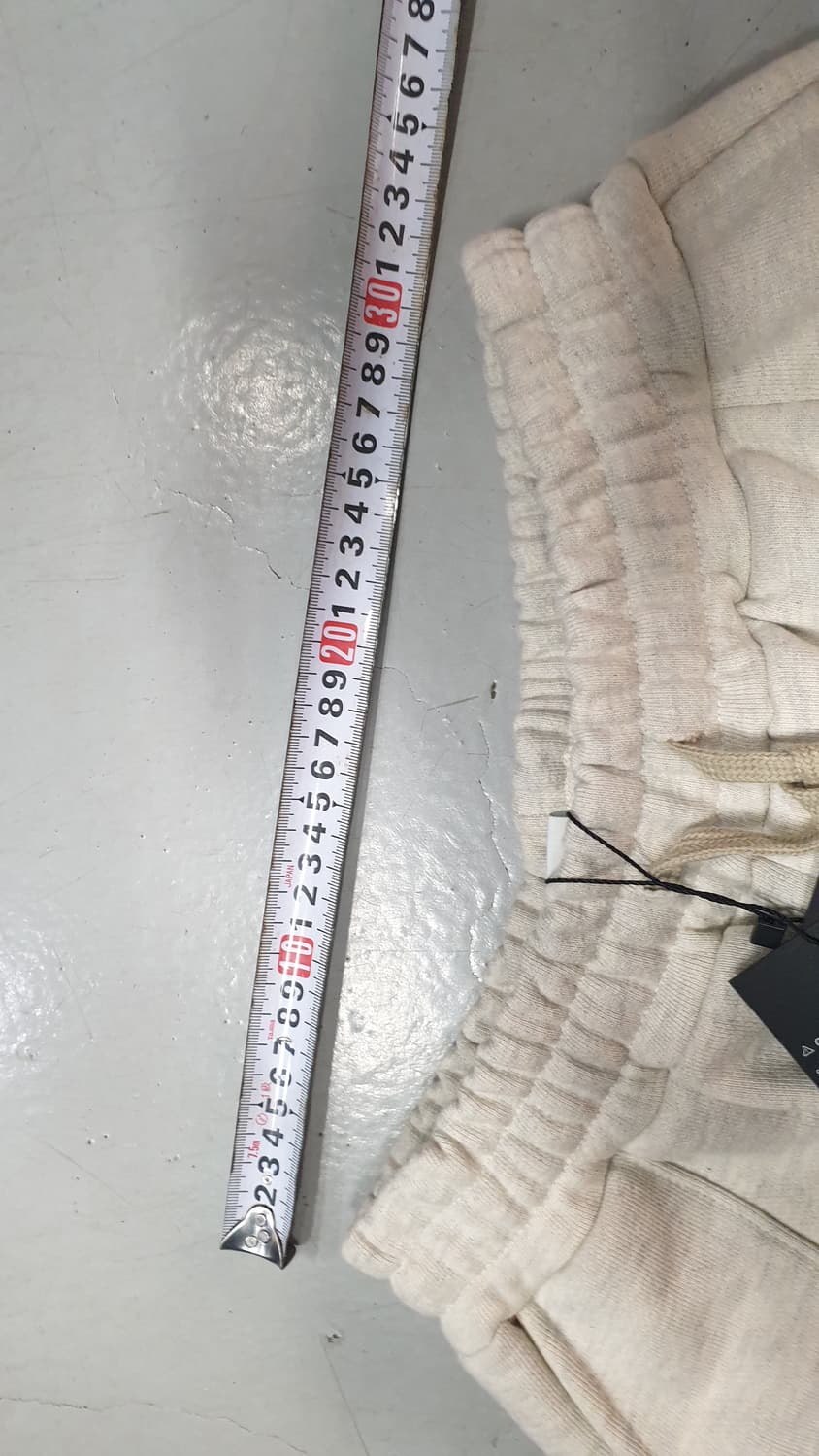 새거. 어텐션로우 오트밀멜란지 와이드 셋업 팬츠 (M) 상품이미지7