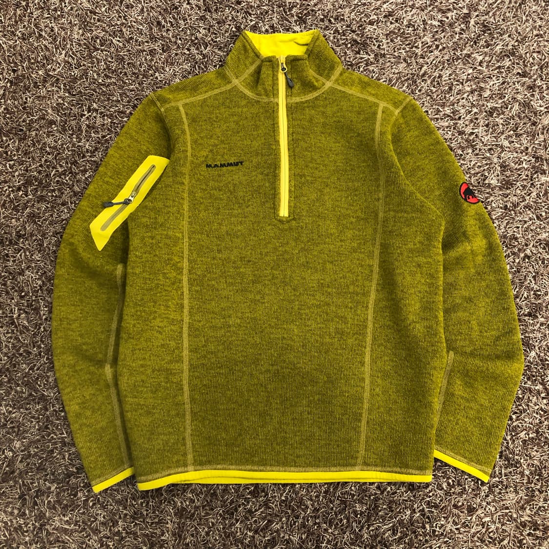 마무트 반집업 폴라텍 써멀프로 풀오버 긴팔티 상품이미지1