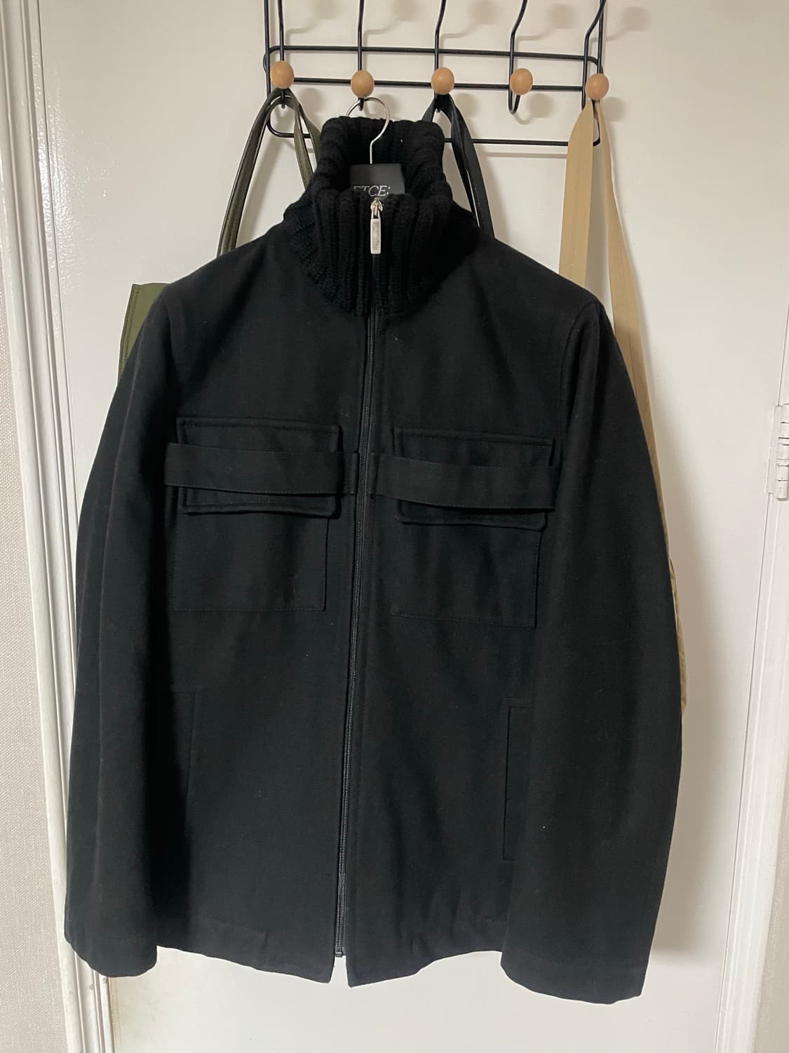 딕 비켐버그 하이넥 울 자켓 상품이미지1