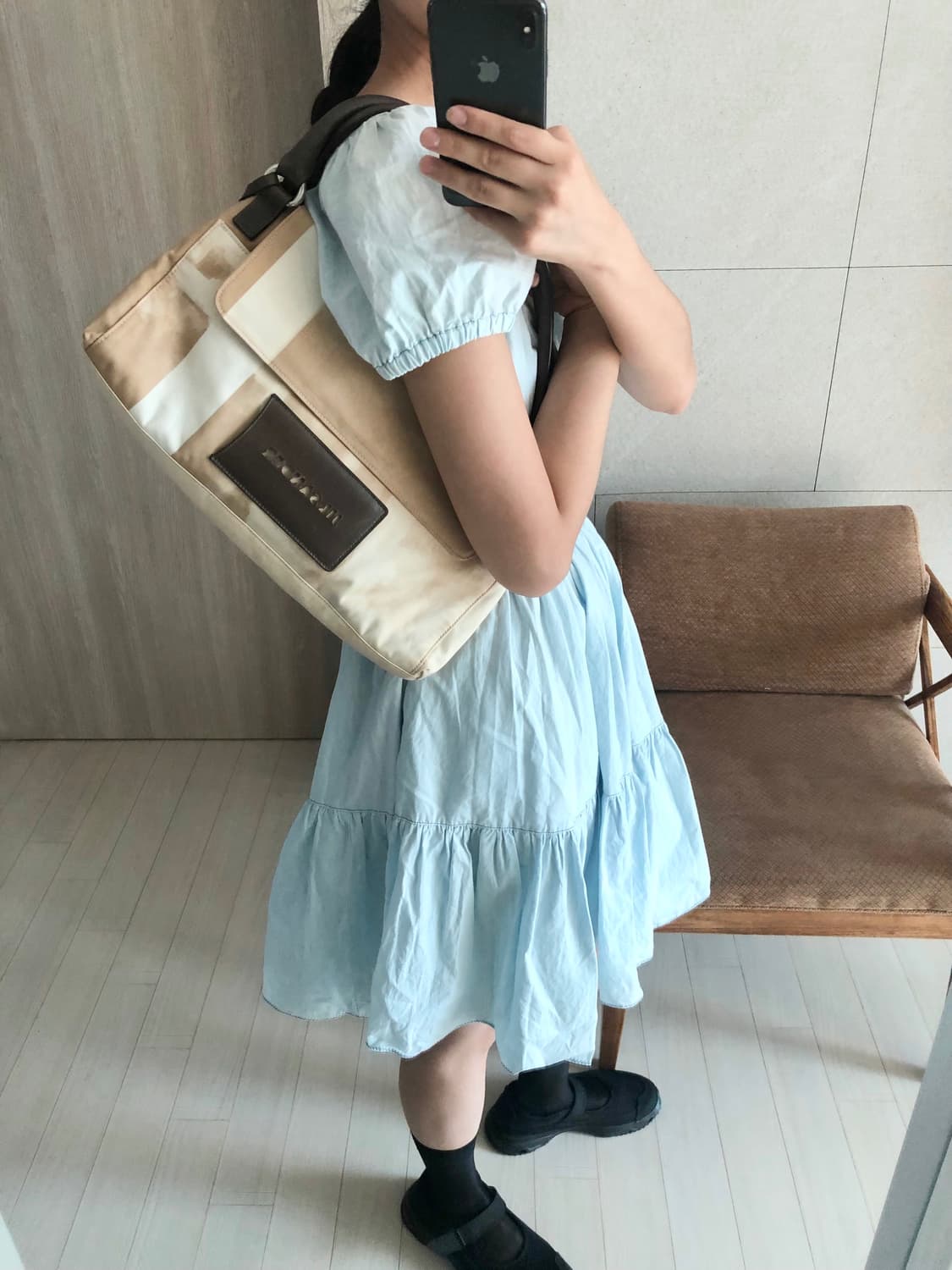 질샌더 빈티지 플랩 쇼퍼백 상품이미지4
