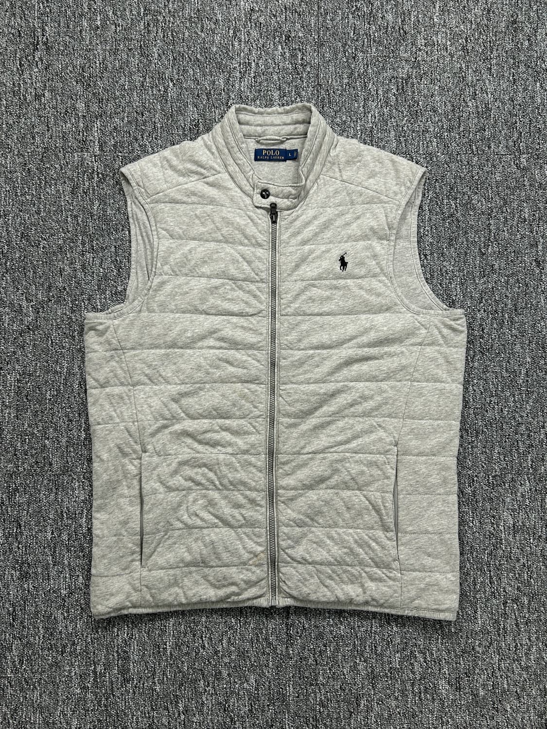 폴로 랄프로렌 그레이 퀄팅 베스트 L  상품이미지3
