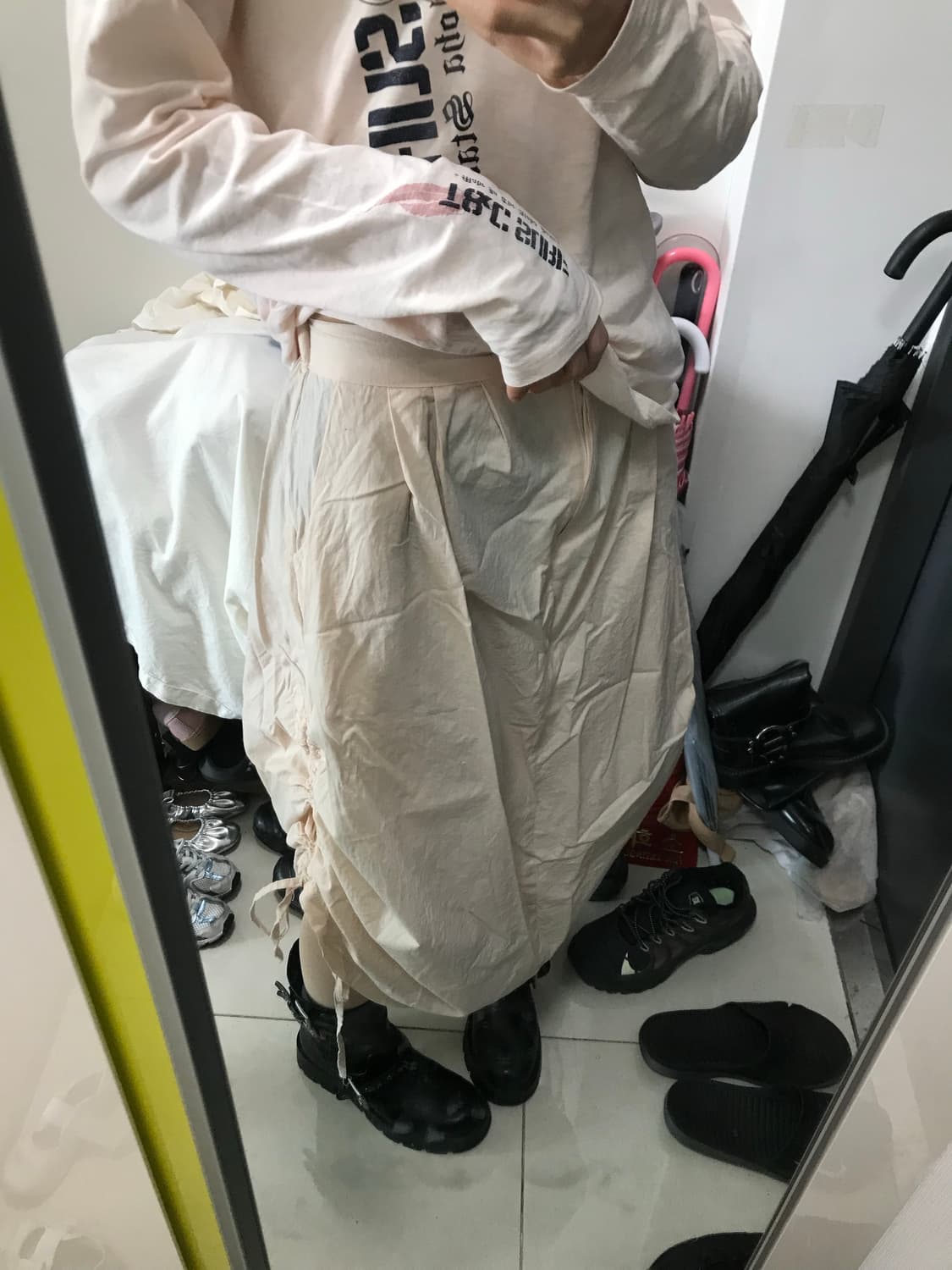 빈티지 셔링 스커트 상품이미지1