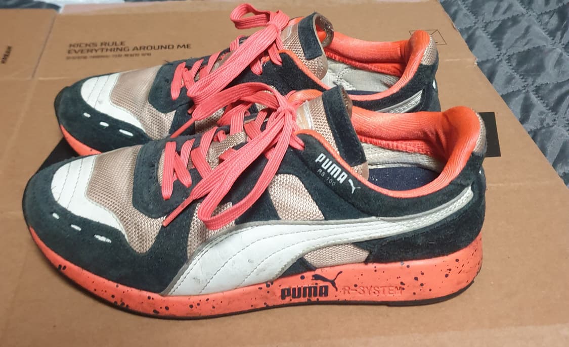 푸마 RS-100 스파클 오렌지 스니커즈 (230) 상품이미지3