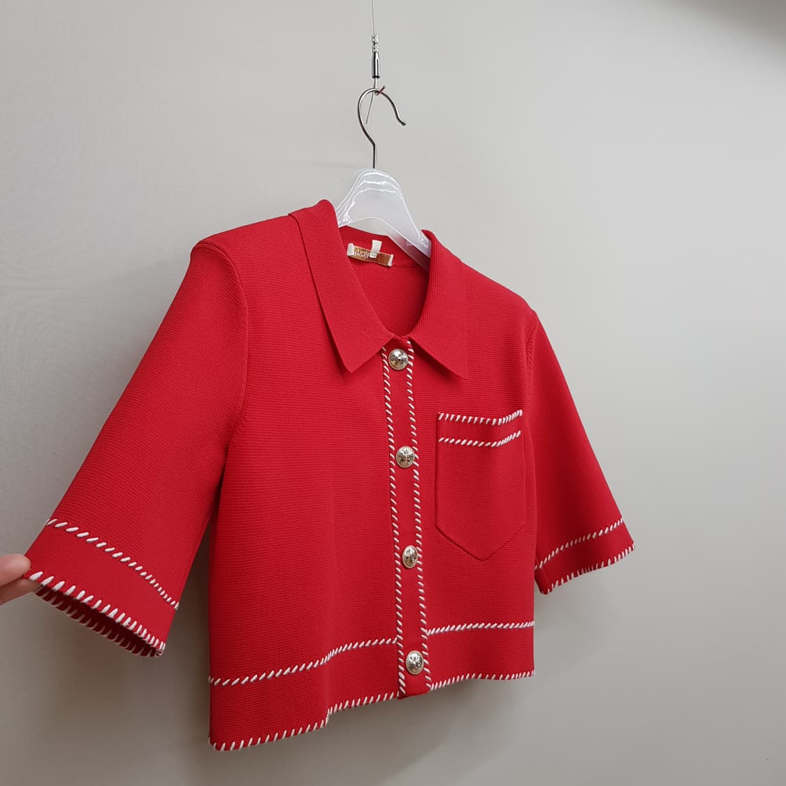 MAJE 마쥬 스티치 포인트 골드버튼 가디건 1사이즈 상품이미지4