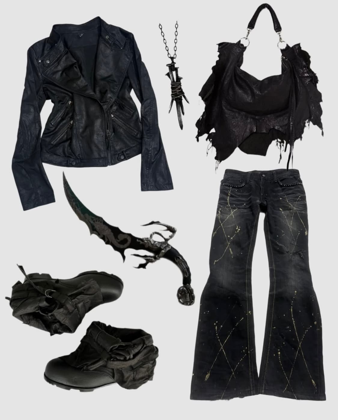 LAGUST V- kei Style Washing Denim Jeans 상품이미지1