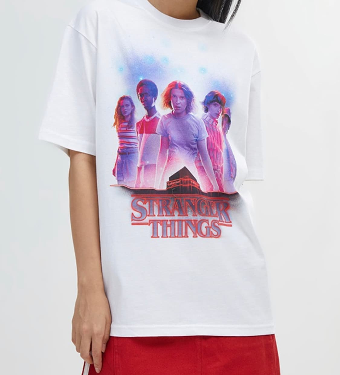 [새제품/단종] 기묘한이야기 티셔츠 white M 상품이미지4