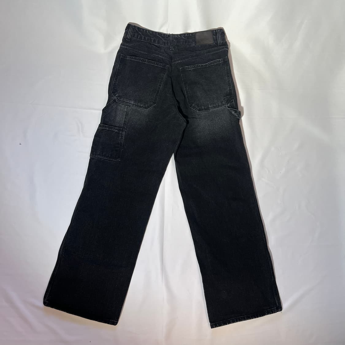 [XL]PIECE WORKER 피스워커 블랙 더블니 카펜터 데님 팬츠 상품이미지5