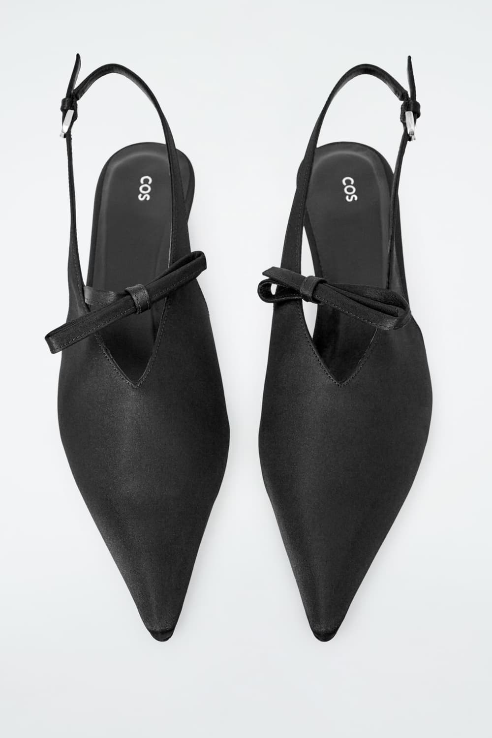 Cos bow-detailed pointed satin hill 37 상품이미지1