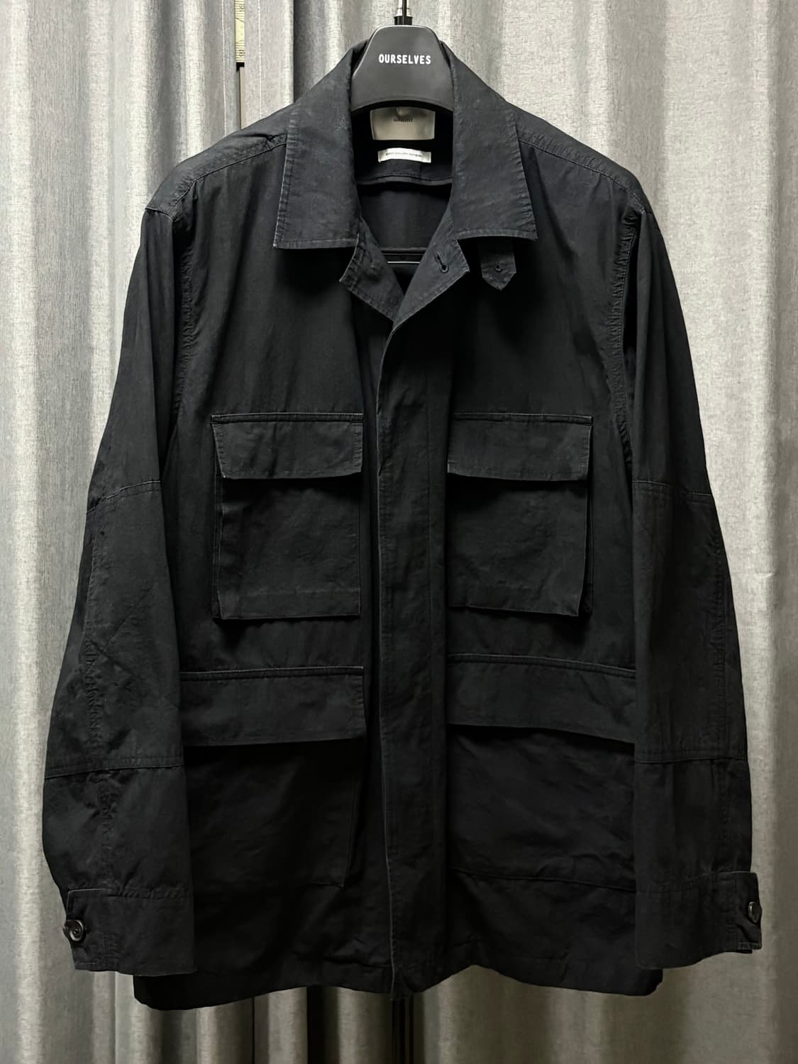 아워셀브스 3사이즈) 24ss Surfur Dyed B.D.U 자켓 블랙 상품이미지1