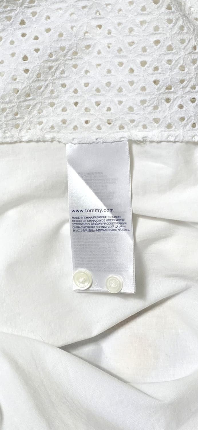 Tommy Hilfiger 화이트 펀칭 블라우스 66 상품이미지4