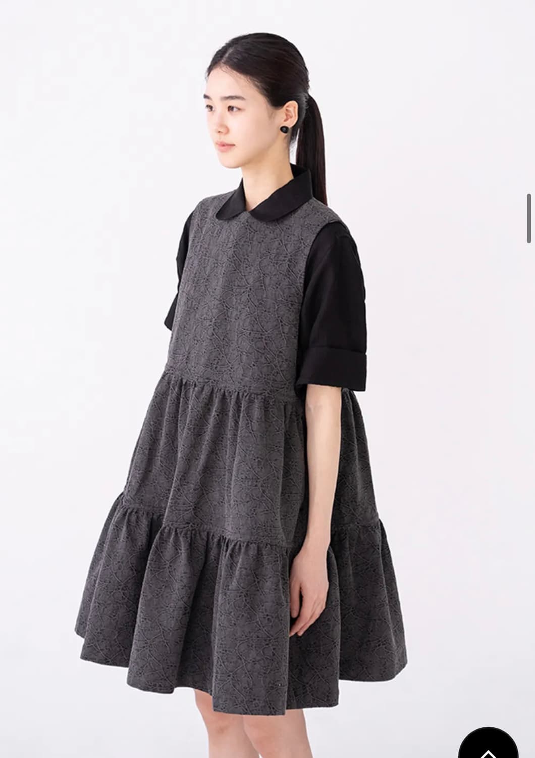 leaf short dress (gray) 상품이미지3