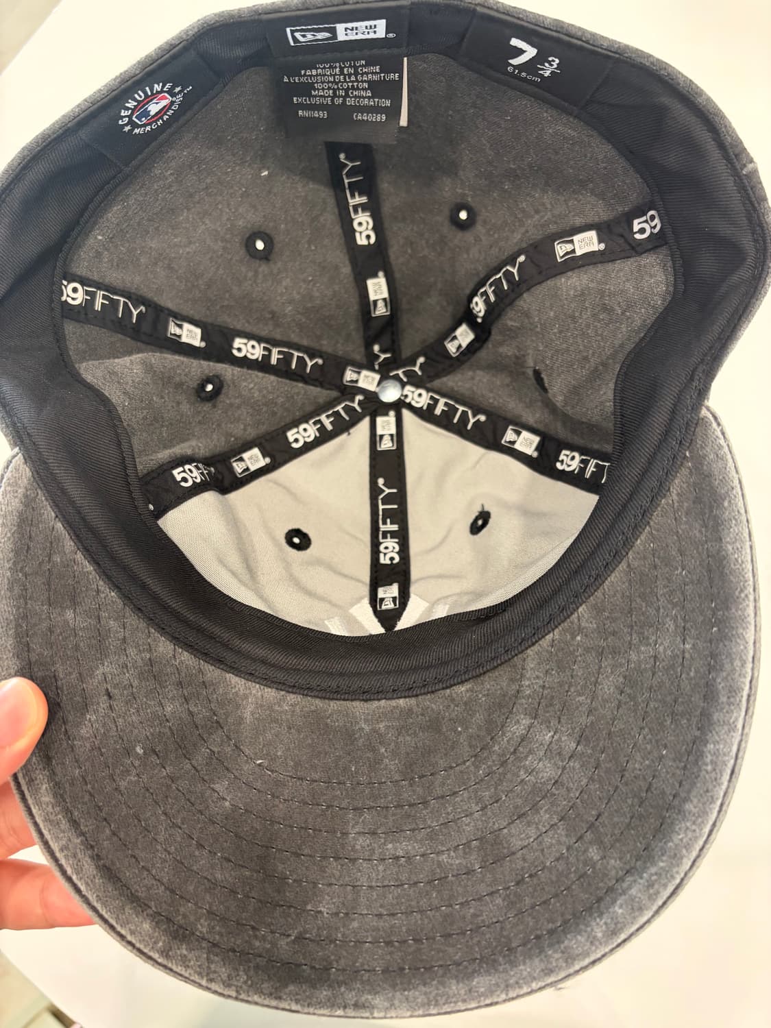 뉴에라 MLB 뉴욕 양키스 피그먼트 피티드캡 블랙 734 (61.5) 상품이미지3