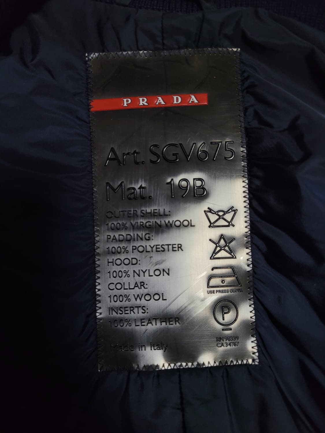 Prada 프라다 버진 울 패디드 자켓 상품이미지7