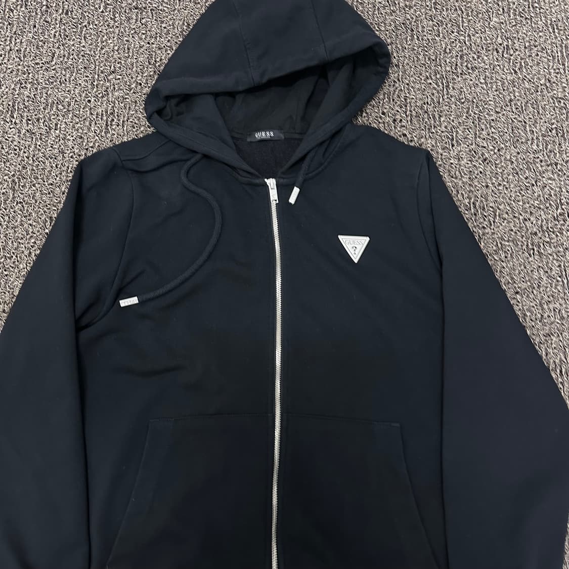 GUESS 게스 여성 후드집업 블랙 90(L) 상품이미지2